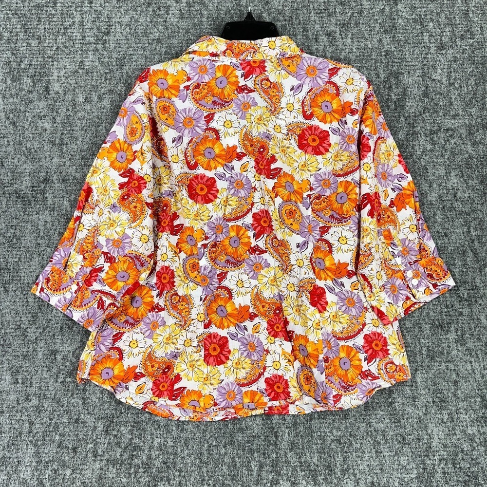Covington Womens Button Up Shirt‎ 20W Floral Casual Business Layering Everyday - Picture 3 of 6